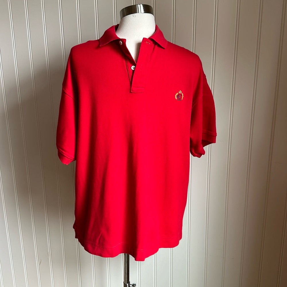 Alexander Julian red polo shirt